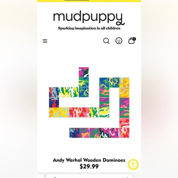 NWT Andy Warhol Wooden Dominoes -by mudpuppy - NEW - multiple sets avail… - Picture 3 of 9